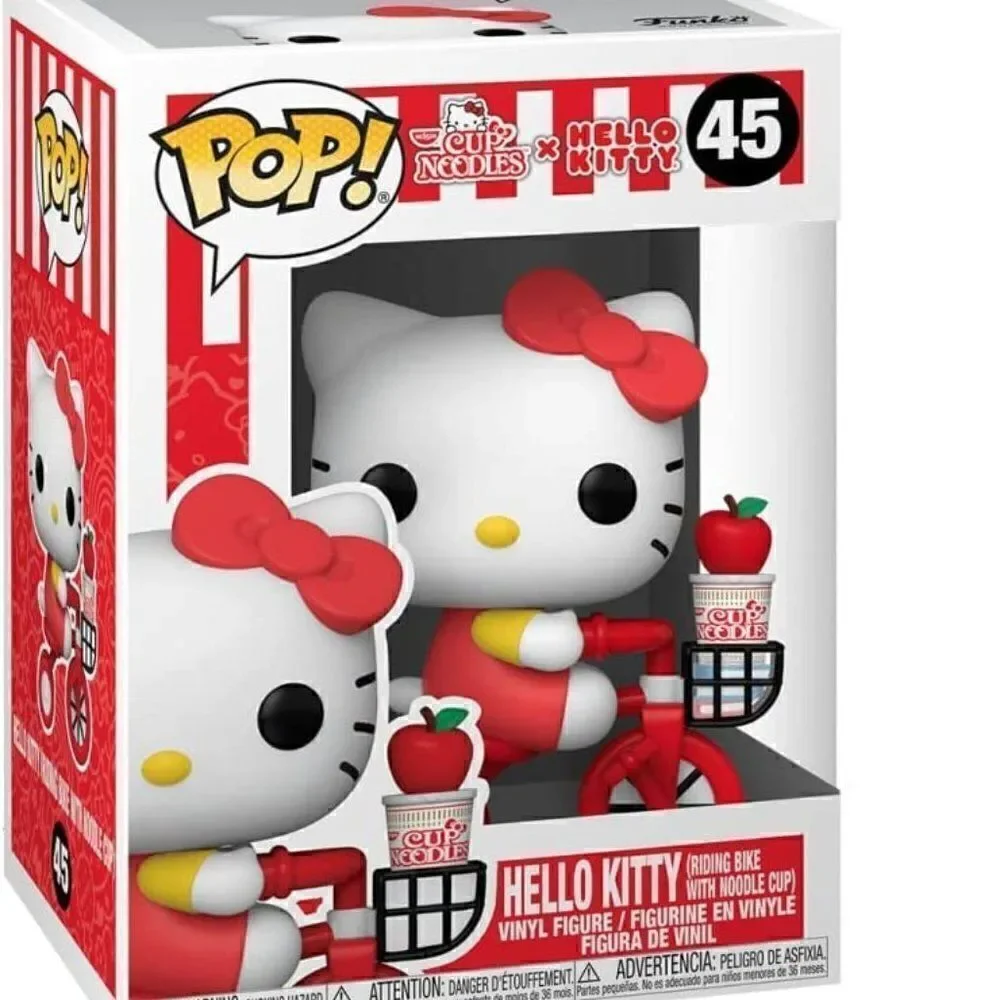 NWT Funko Pop! Sanrio Hello Kitty x Nissin- Hello Kitty on Bike - Picture 2 of 8